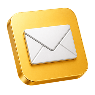 3D envelope illustration featured on the contact us page